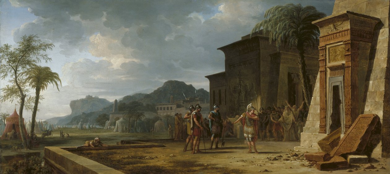 Sándor Nagy Kürosz sírjánál, 1796 alkotó: Pierre Henri de Valenciennes