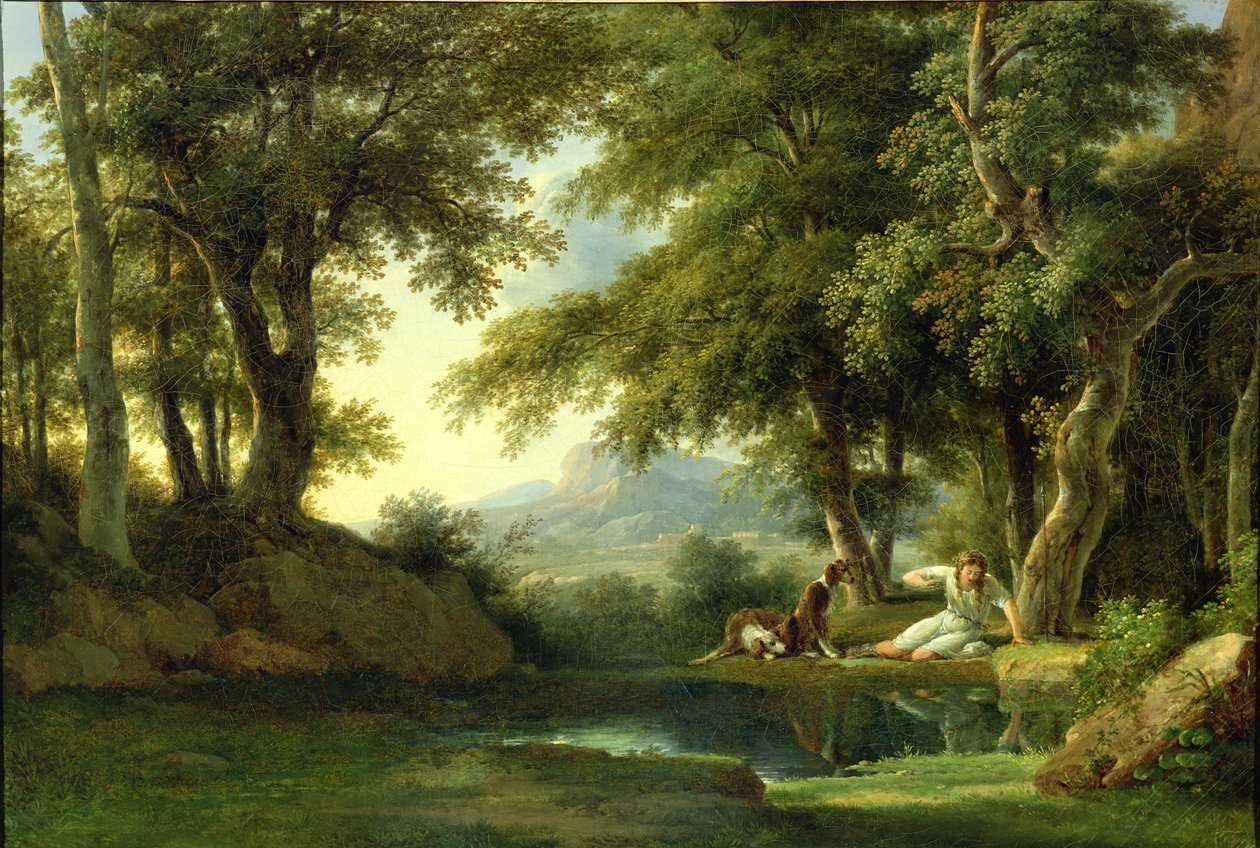 Nárcisz csodálja tükörképét alkotó: Pierre Henri de Valenciennes