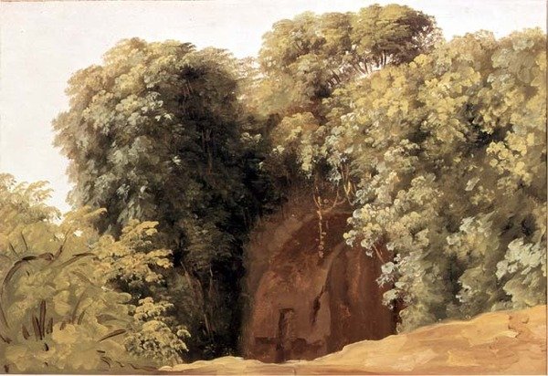 Egy árkád romjai fűfürtekkel alkotó: Pierre Henri de Valenciennes
