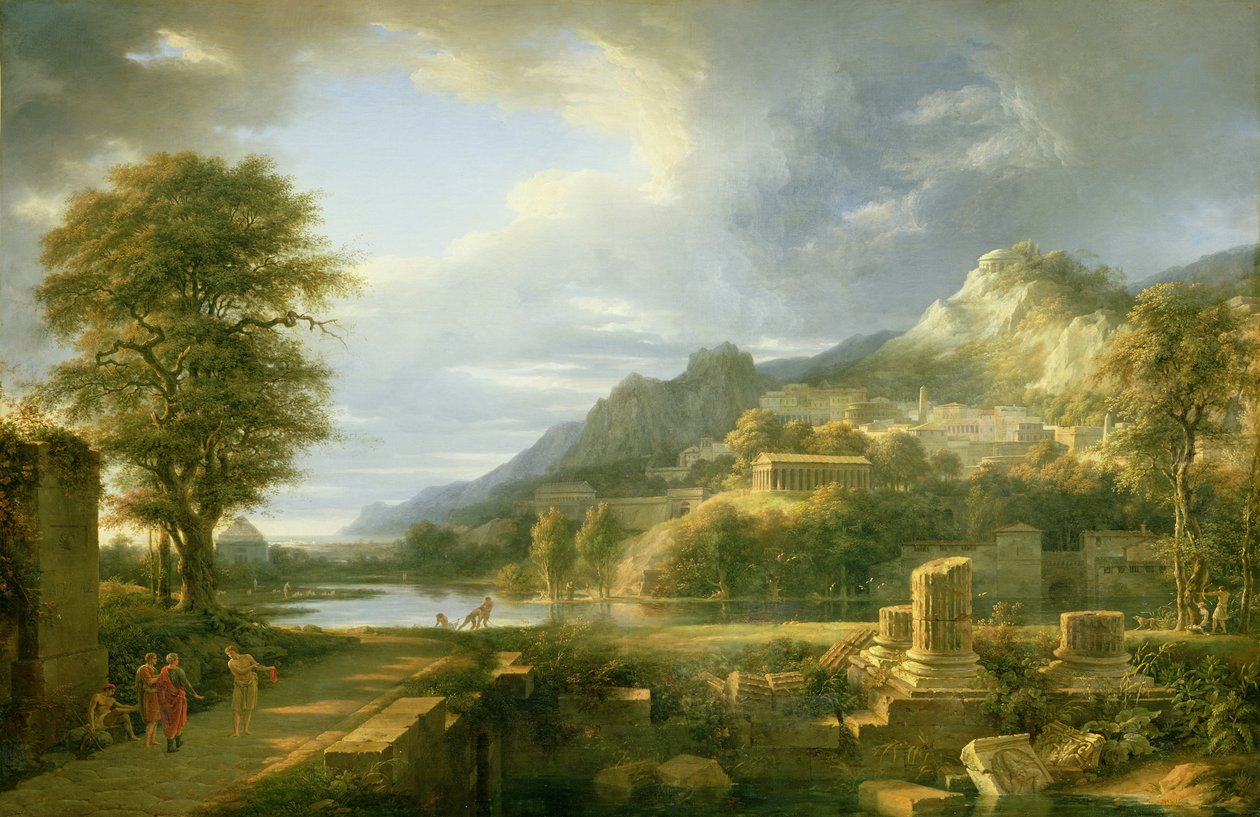 Agrigentum ősi városa, 1787 alkotó: Pierre Henri de Valenciennes