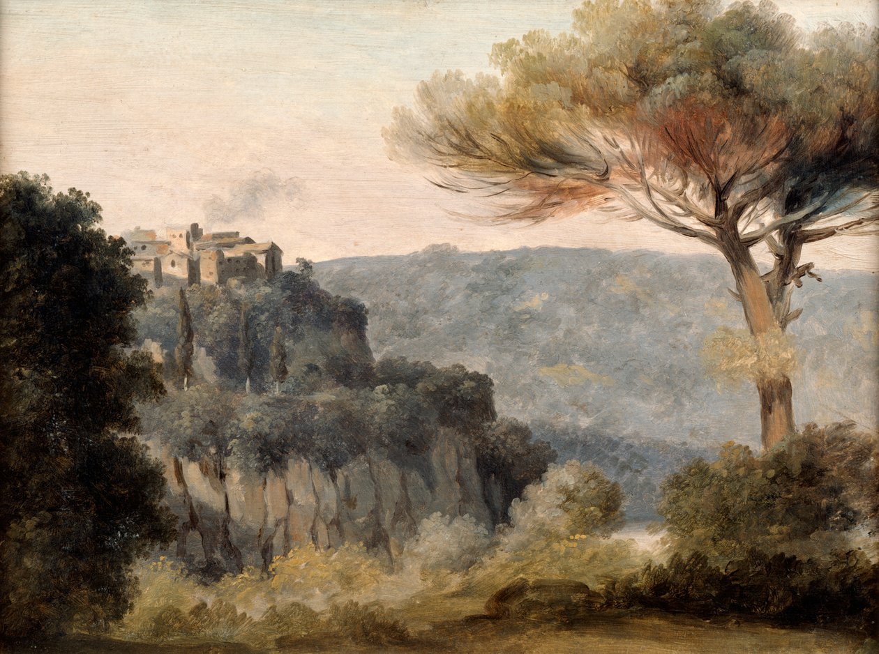 Nemi falu, XVIII. század vége, XIX. század vége alkotó: Pierre Henri de Valenciennes