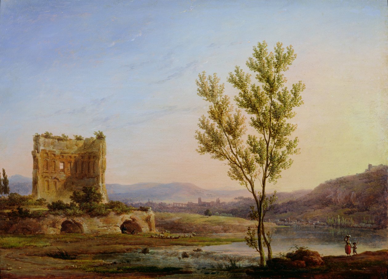 Kilátás Róma külvárosára alkotó: Pierre Henri de Valenciennes