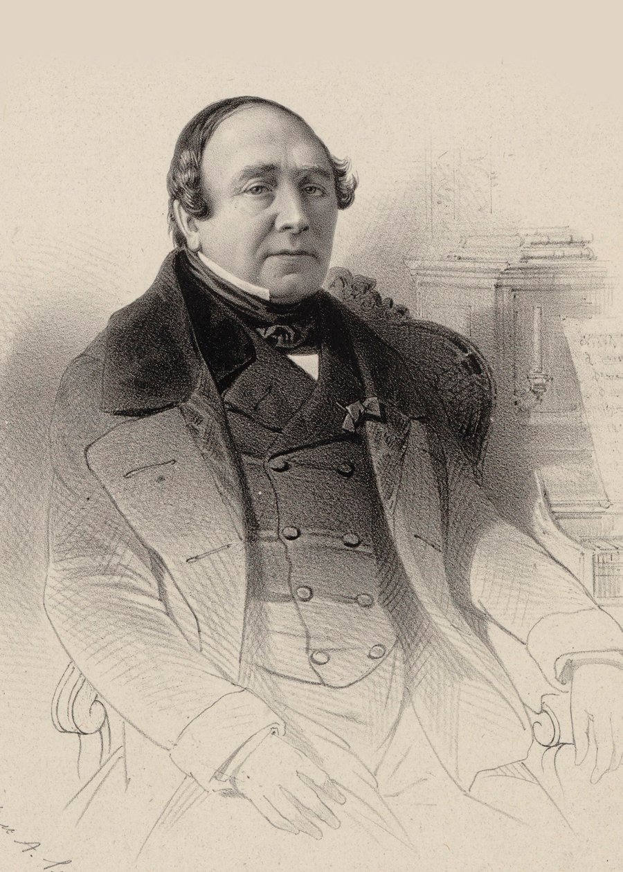 Louis Antoine Eléonore Ponchard operaénekes portréja 1787-1866, 1850. alkotó: Pierre Hippolyte Aumont