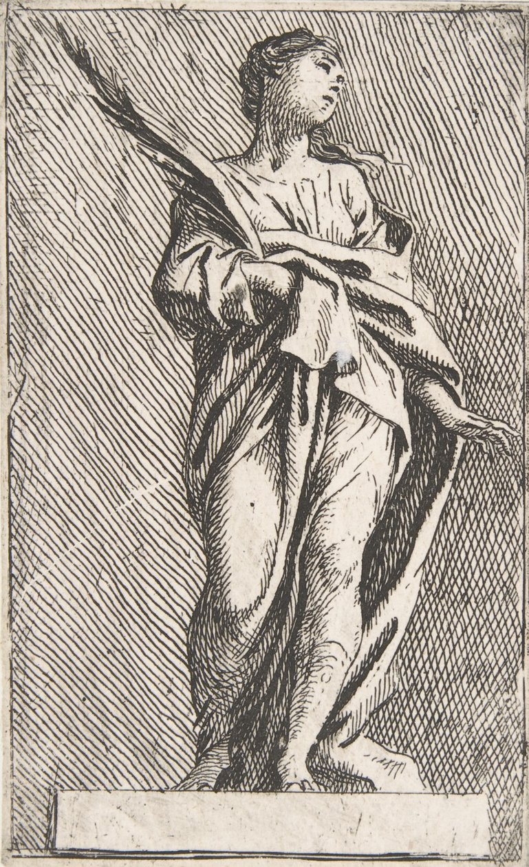 Álló női alak, kb. 1739-40., kb. 1739-40. alkotó: Pierre Ignace Parrocel