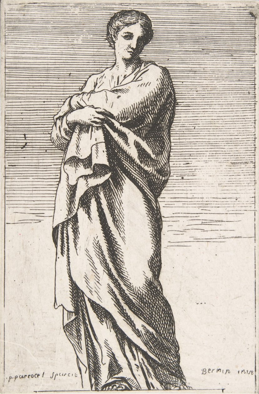Álló női alak, kb. 1739-40., kb. 1739-40. alkotó: Pierre Ignace Parrocel