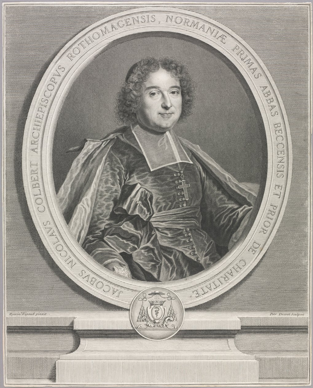 Jacques Nicolas Colbert. alkotó: Pierre Imbert Drevet