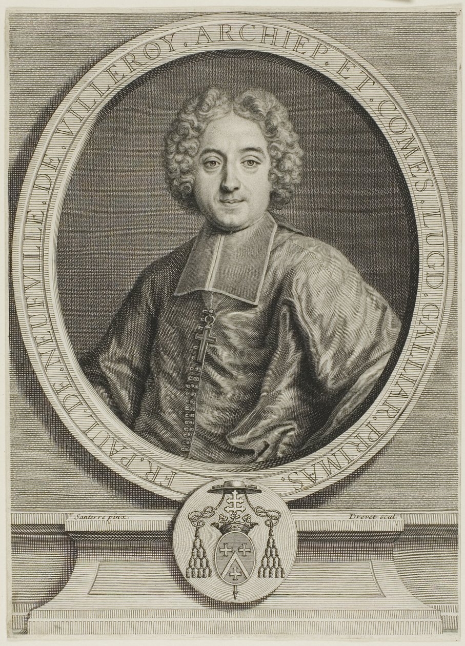 Francois-Paul de Neufville de Villeroy portréja alkotó: Pierre Imbert Drevet