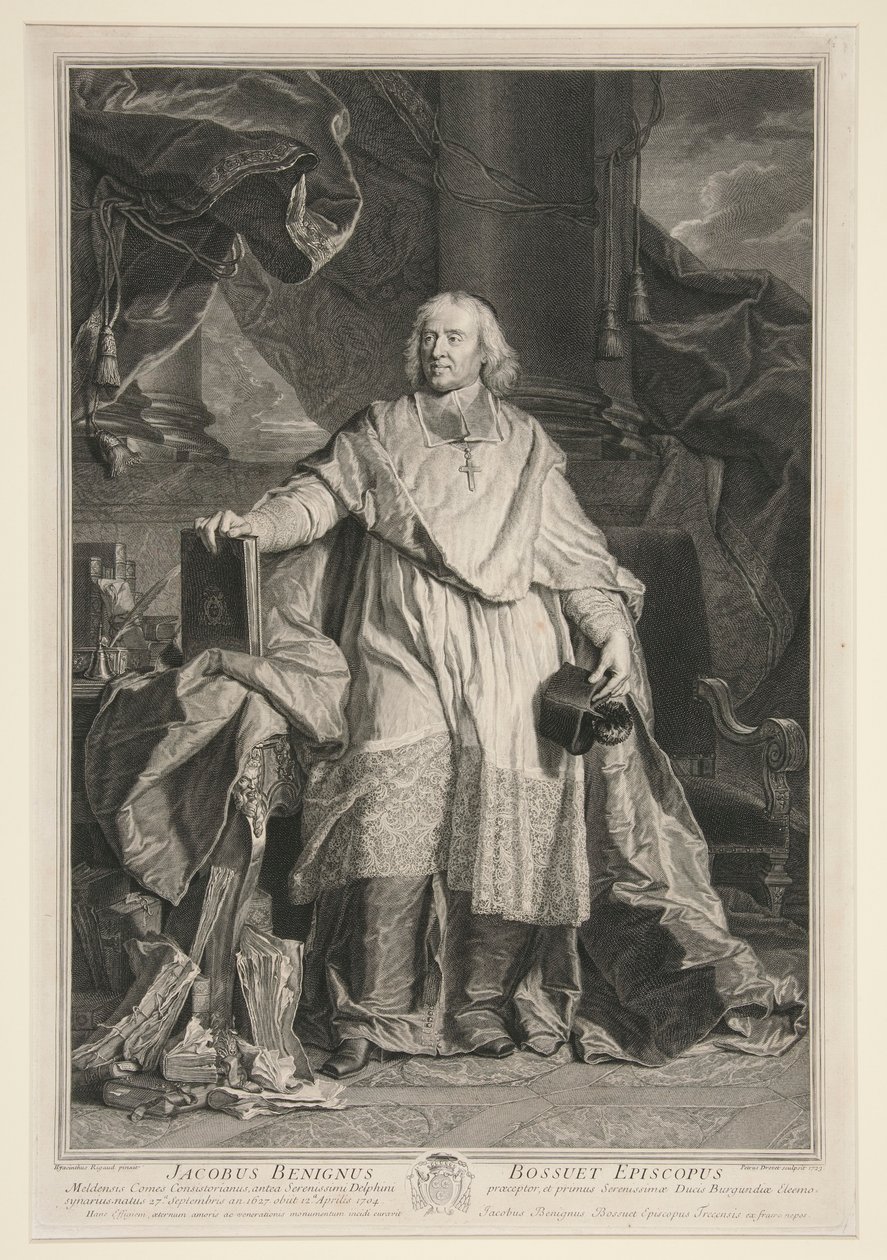 Jacques Benigne Bossuet portréja alkotó: Pierre Imbert Drevet