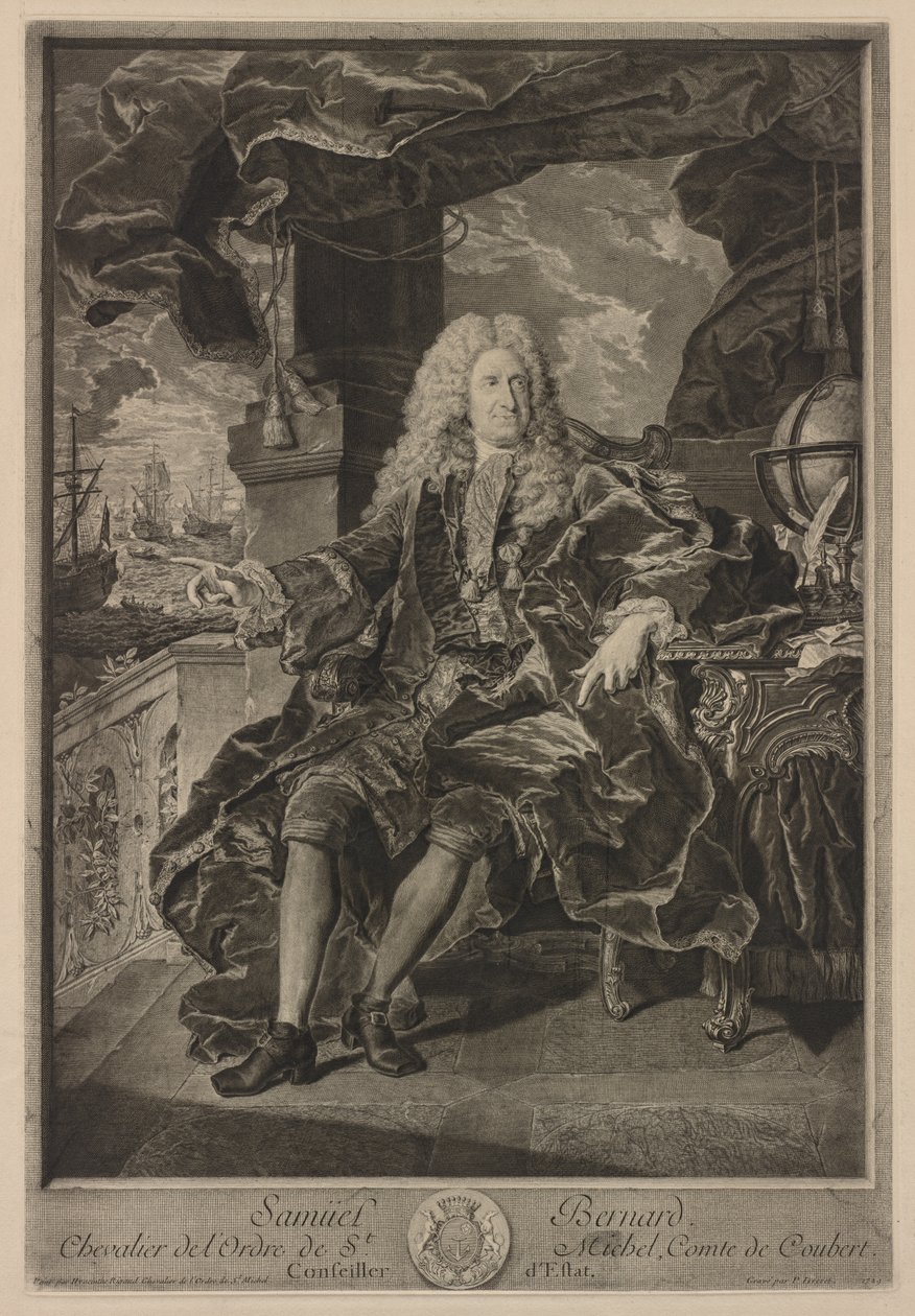 Samuel Bernard. alkotó: Pierre Imbert Drevet