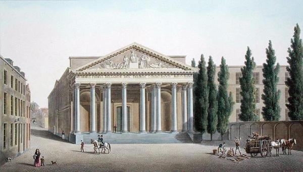 Brüsszeli Igazságügyi Palota, Pierre Jacques Goetghebuer „Válogatás a Holland Királyság legkiemelkedőbb műemlékeiből, épületeiből és házaiból”, 1827-ben (akvatinta) alkotó: Pierre Jacques Goetghebuer