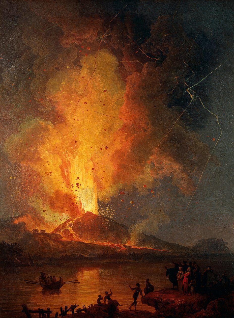 A Vezúv kitörése alkotó: Pierre Jacques Volaire