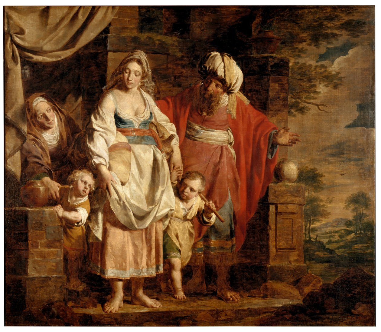 Ábrahám története (olaj a panelen) alkotó: Pierre Joseph Verhaghen