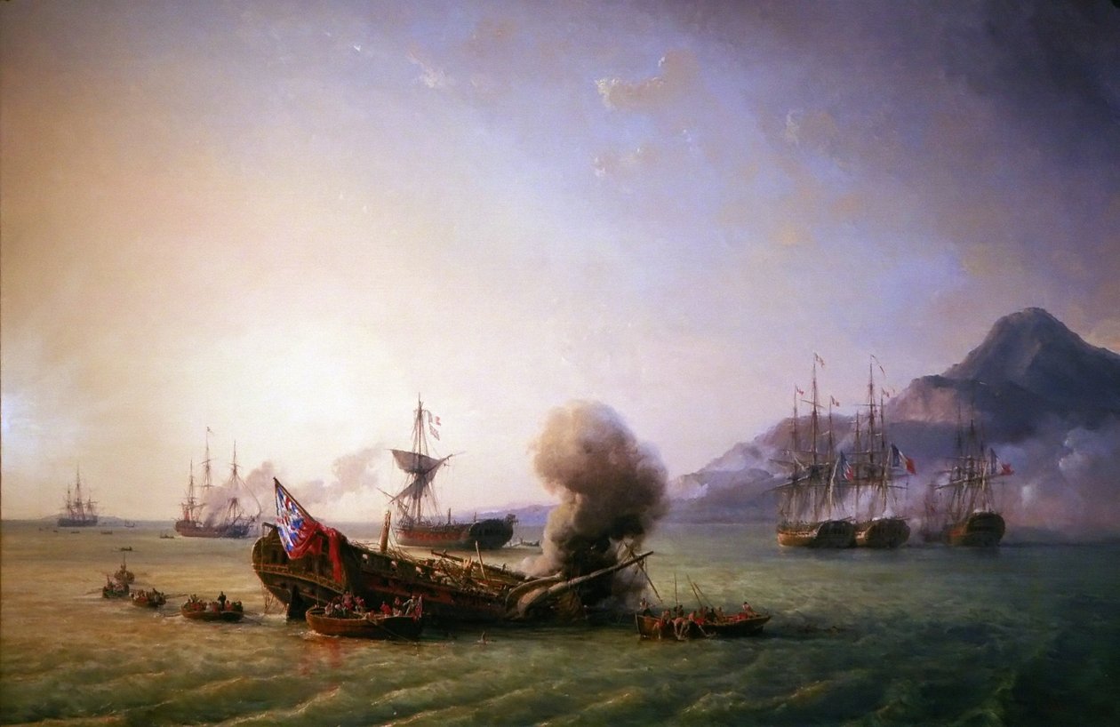 Francia: Combat du Grand Port, 1810. augusztus 23. alkotó: Pierre Julien Gilbert
