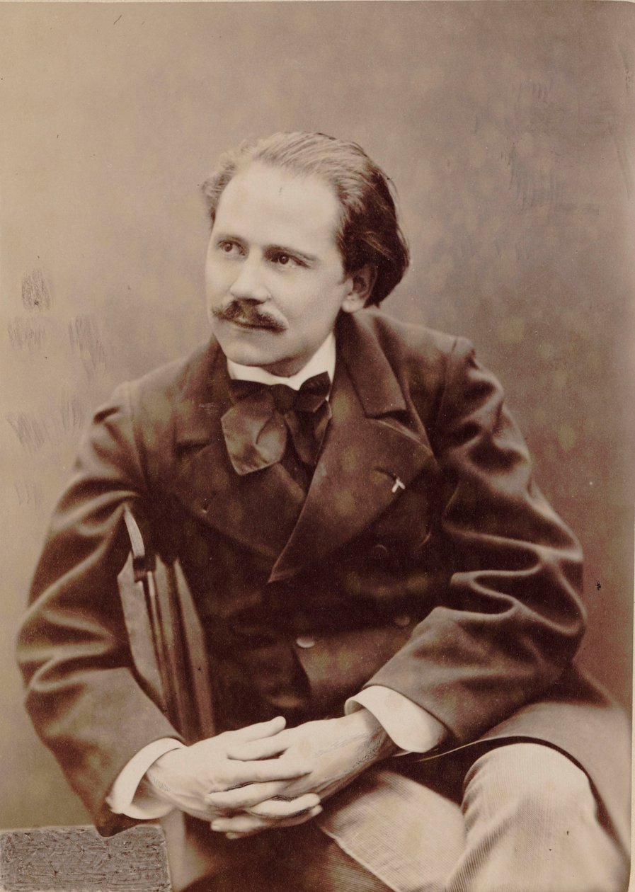 Jules Massenet zeneszerző portréja 1842-1912, 1880. alkotó: Pierre Lanith Petit