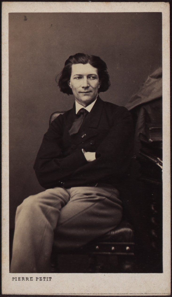 Victorien Sardou drámaíró portréja 1831-1908, 1860 körül. alkotó: Pierre Lanith Petit