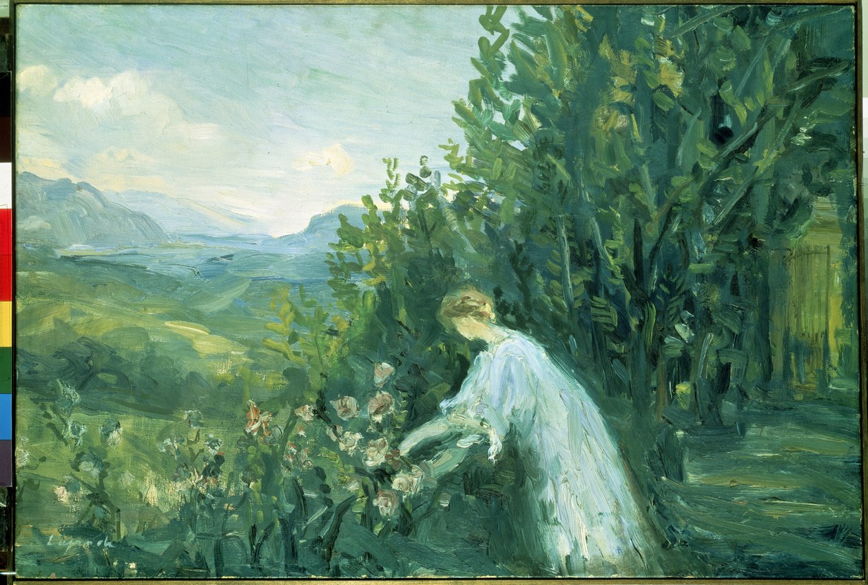 Nő a kertben (Hölgy a kertben). Pierre Laprade festménye (1875-1931) alkotó: Pierre Laprade
