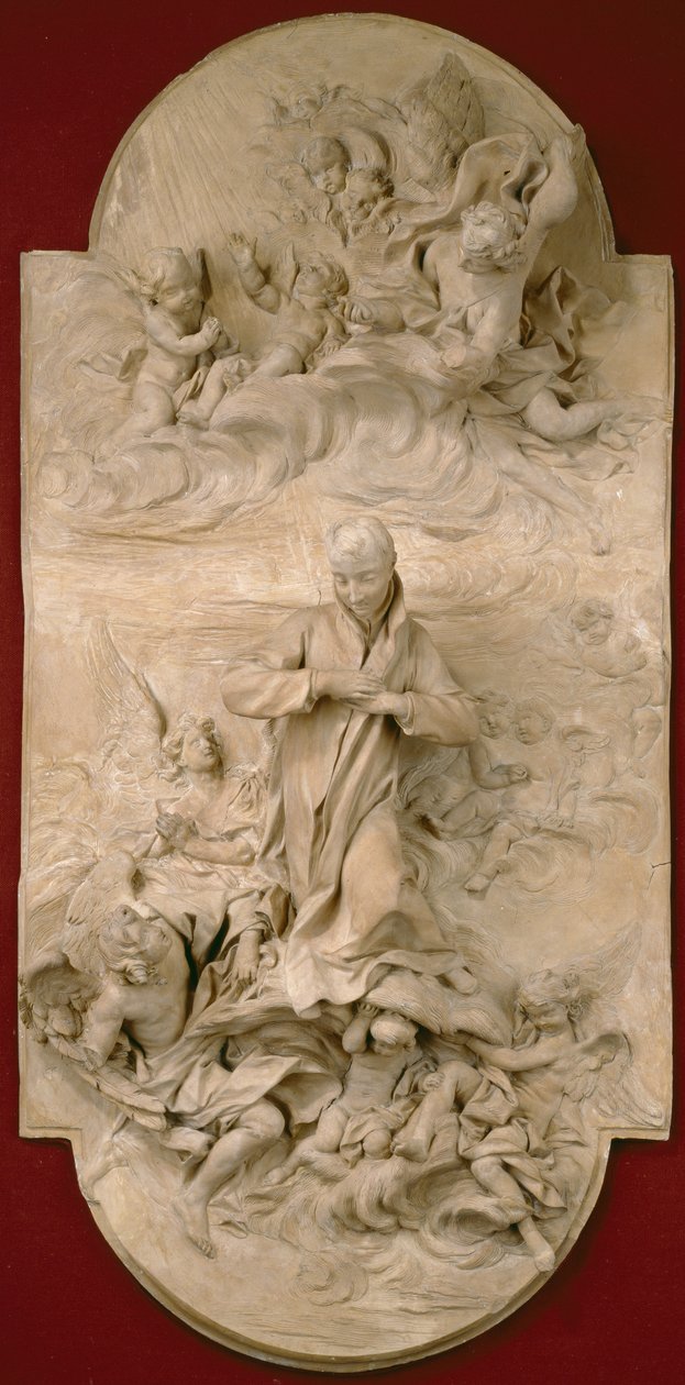 S. Luigi Gonzaga in Glory, 1696 körül (terrakotta) alkotó: Pierre Legros