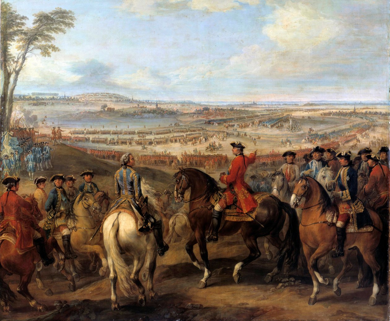 Ausztria örökösödési háborúja (1740-1748): "" Lawfeldi csata, július 2. alkotó: Pierre Lenfant