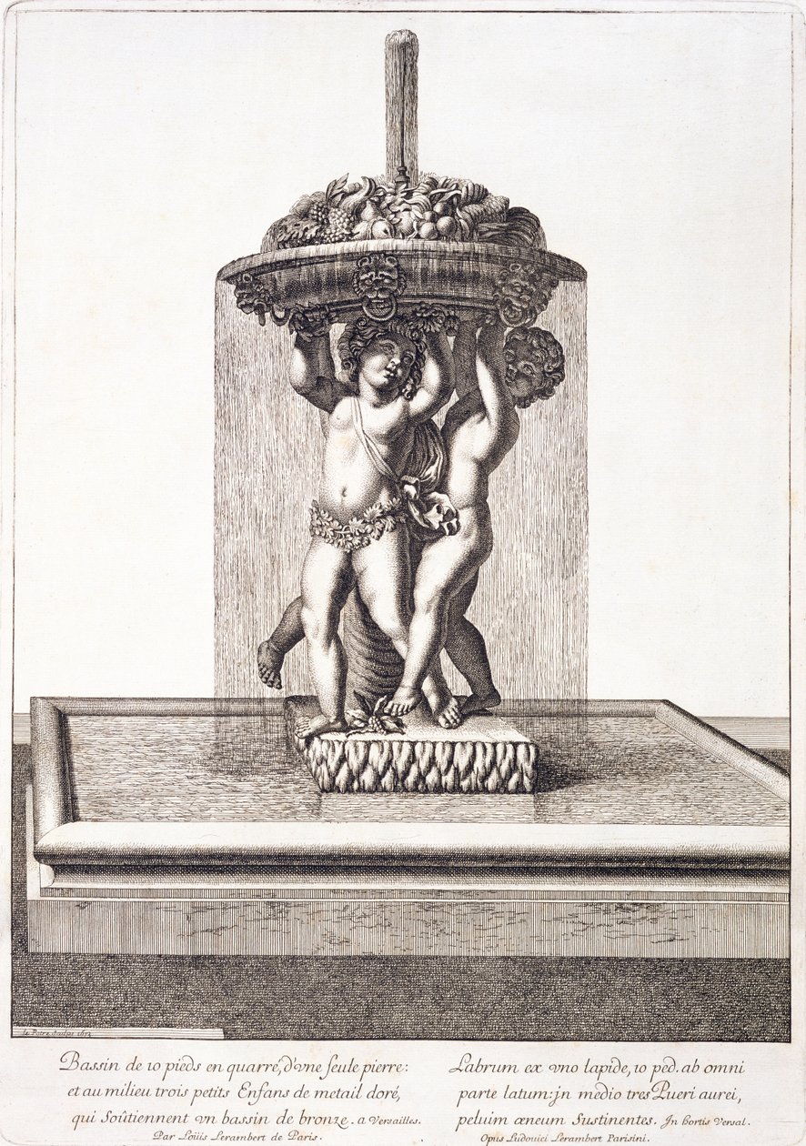 Louis Lerambert szökőkútja Versailles-ban, 1673 alkotó: Pierre Lepautre