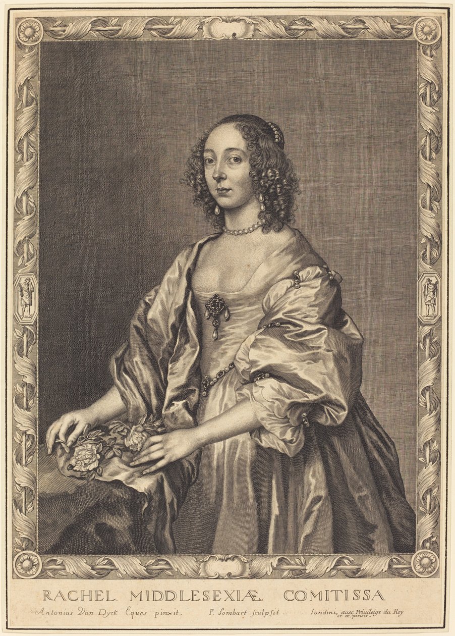 Rachel, Middlesex grófnője alkotó: Pierre Lombard after Sir Anthony van Dyck