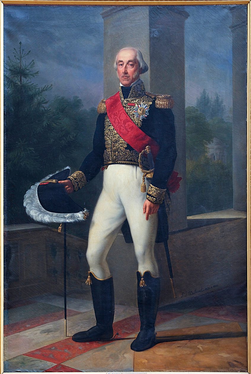 French: Portrait en pied duc de Bourbon, en tenue de lieutenant général alkotó: Pierre Louis Delaval