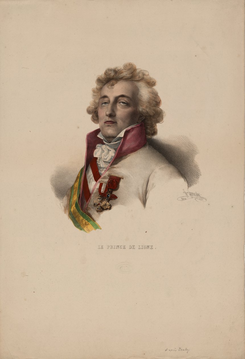 Charles-Joseph, de Ligne herceg portréja 1735-1814, 1825 alkotó: Pierre Louis Henri Grevedon