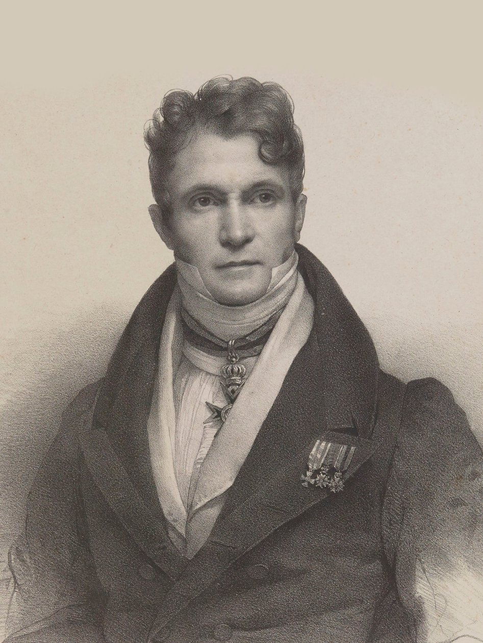 Gaspare Spontini karmester és zeneszerző portréja 1774-1851, 1830. alkotó: Pierre Louis Henri Grevedon