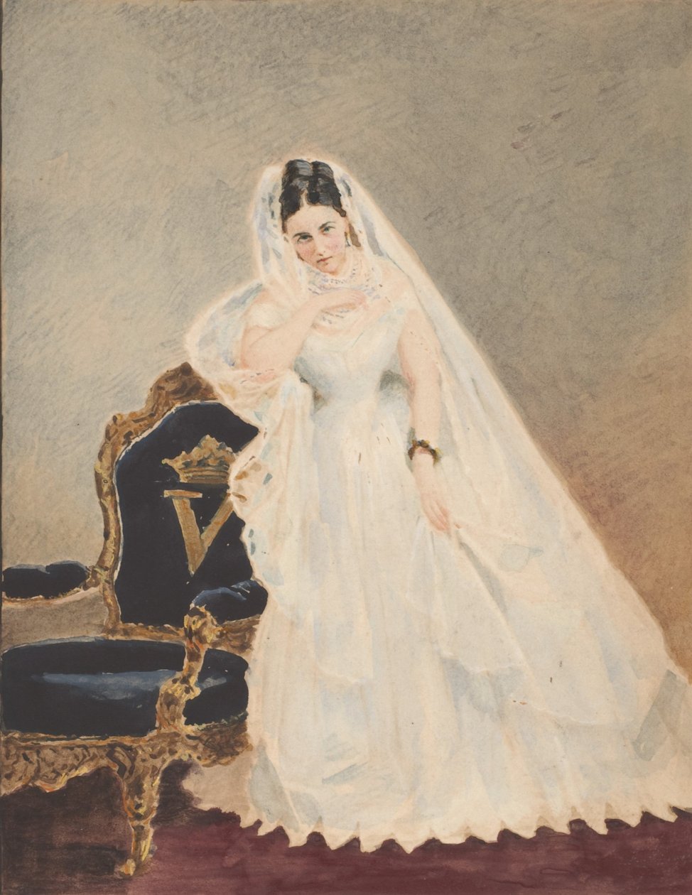 Derelitta festő, 1860-as évek. alkotó: Pierre Louis Pierson