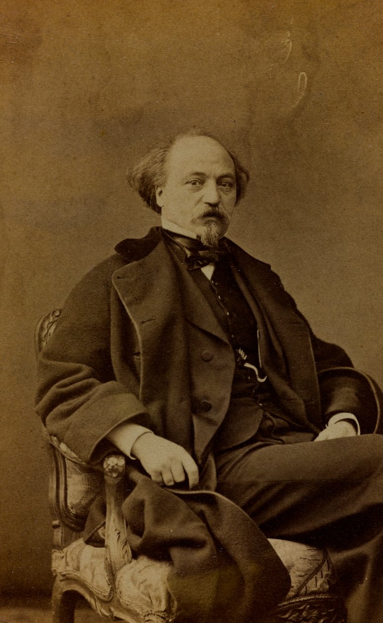 Jean Pierre Alexandre Antigna francia festő portréja; névjegykártya alkotó: Pierre Louis Pierson