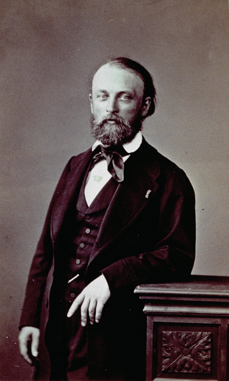 Auguste Bonheur francia festő portréja a romantika korának elegáns ruhájában alkotó: Pierre Louis Pierson