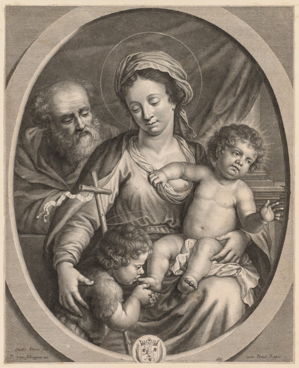 Szent Család és Szent János alkotó: Pierre Louis van Schuppen