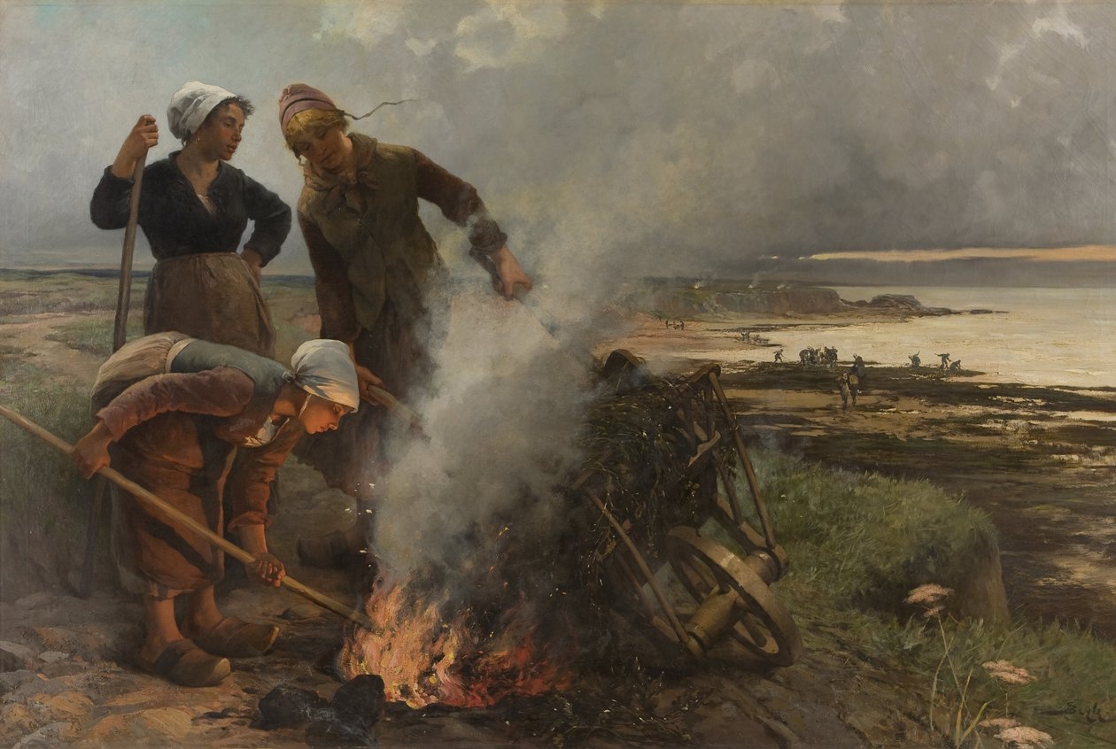 A moszatégetők, 1884. alkotó: Pierre Marie Beyle