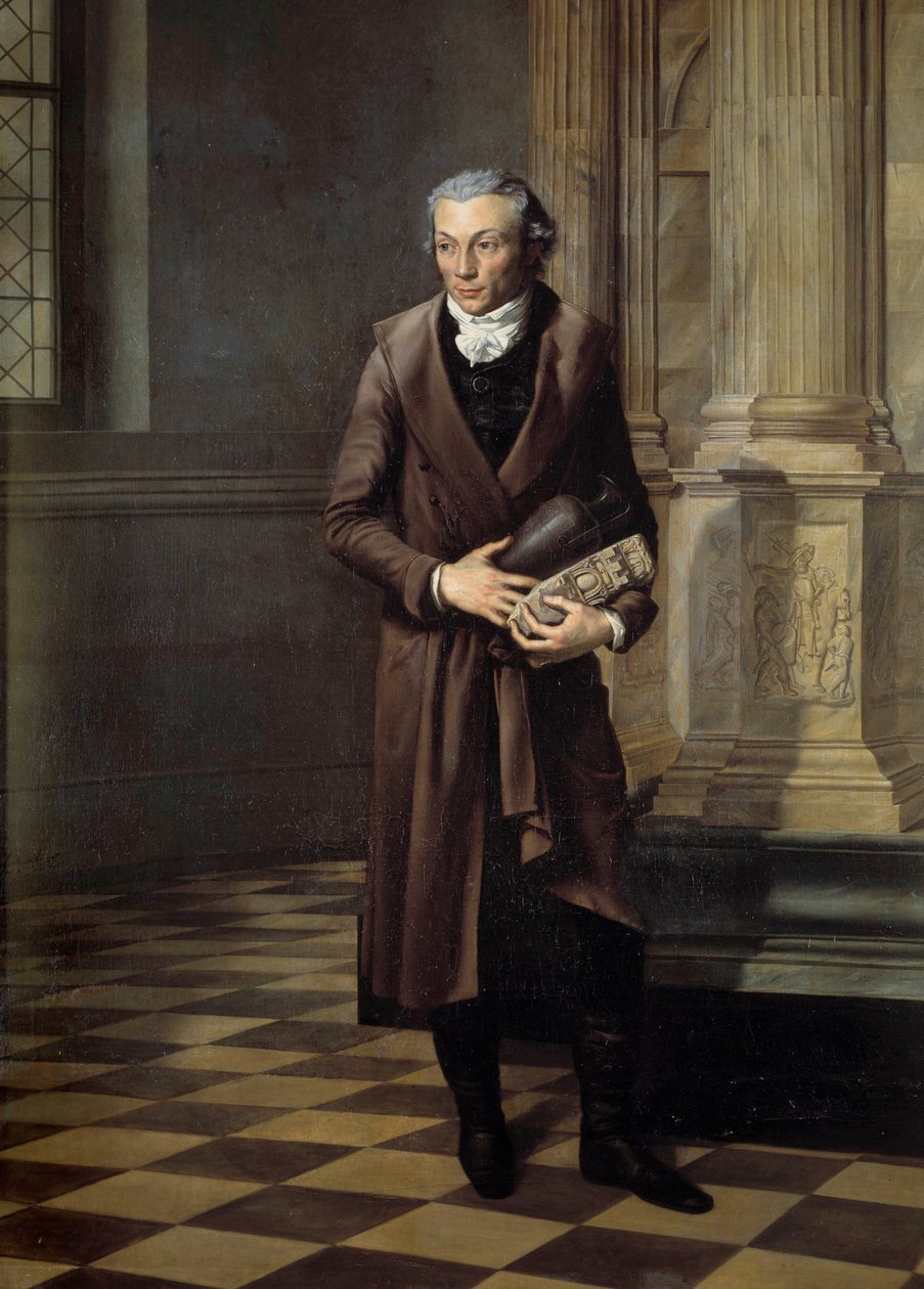 Alexandre Lenoir (1761-1839) portréja, a musee des monuments français kurátora Pierre M. Delafontaine festménye (1774-1860) 1802 V. 2,20 x 1,61 m - Alexandre Lenoir (1761-1839), a francia műemlékek múzeumának kurátora portréja. Festés alkotó: Pierre Maximilien Delafontaine