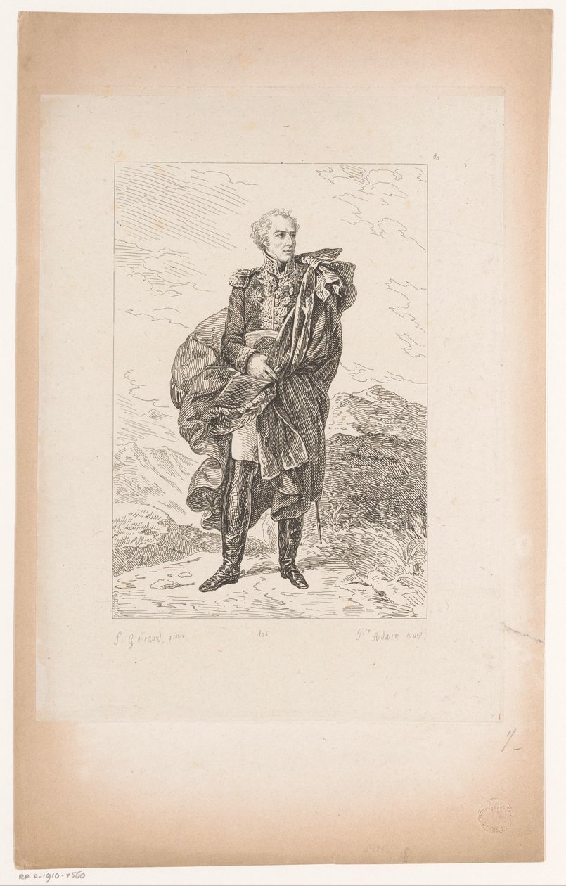 Maximilien Sébastien Foy tábornok portréja Gérard báró történelmi portréinak gyűjteménye (sorozat címe) Portrék Historiques de Mr. le Baron Gerard (sorozat címe) alkotó: Pierre Michel Adam