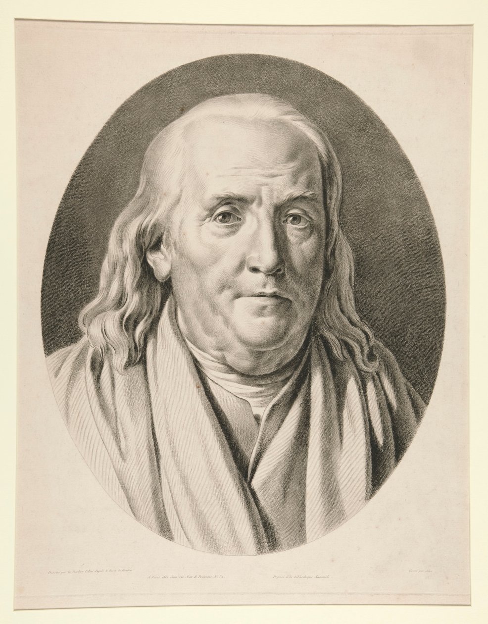 Benjamin Franklin, Jean-Antoine Houdon szobra után alkotó: Pierre Michel Alix