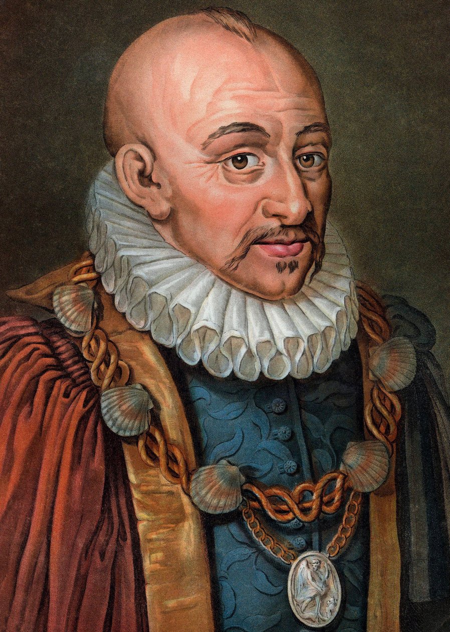 Michel Eyquem de Montaigne 1533-1592 - metszet - 19. század - Michel Eyquem de Montaigne (1533-1592) portréja”, francia humanista filozófus. Pierre Michel Alix metszete alkotó: Pierre Michel Alix