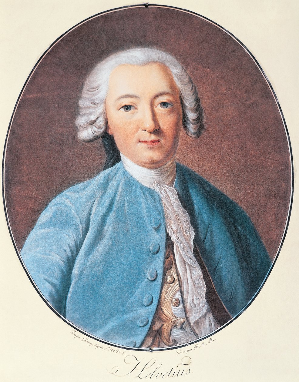 Claude Adrien Helvetius portréja alkotó: Pierre Michel Alix