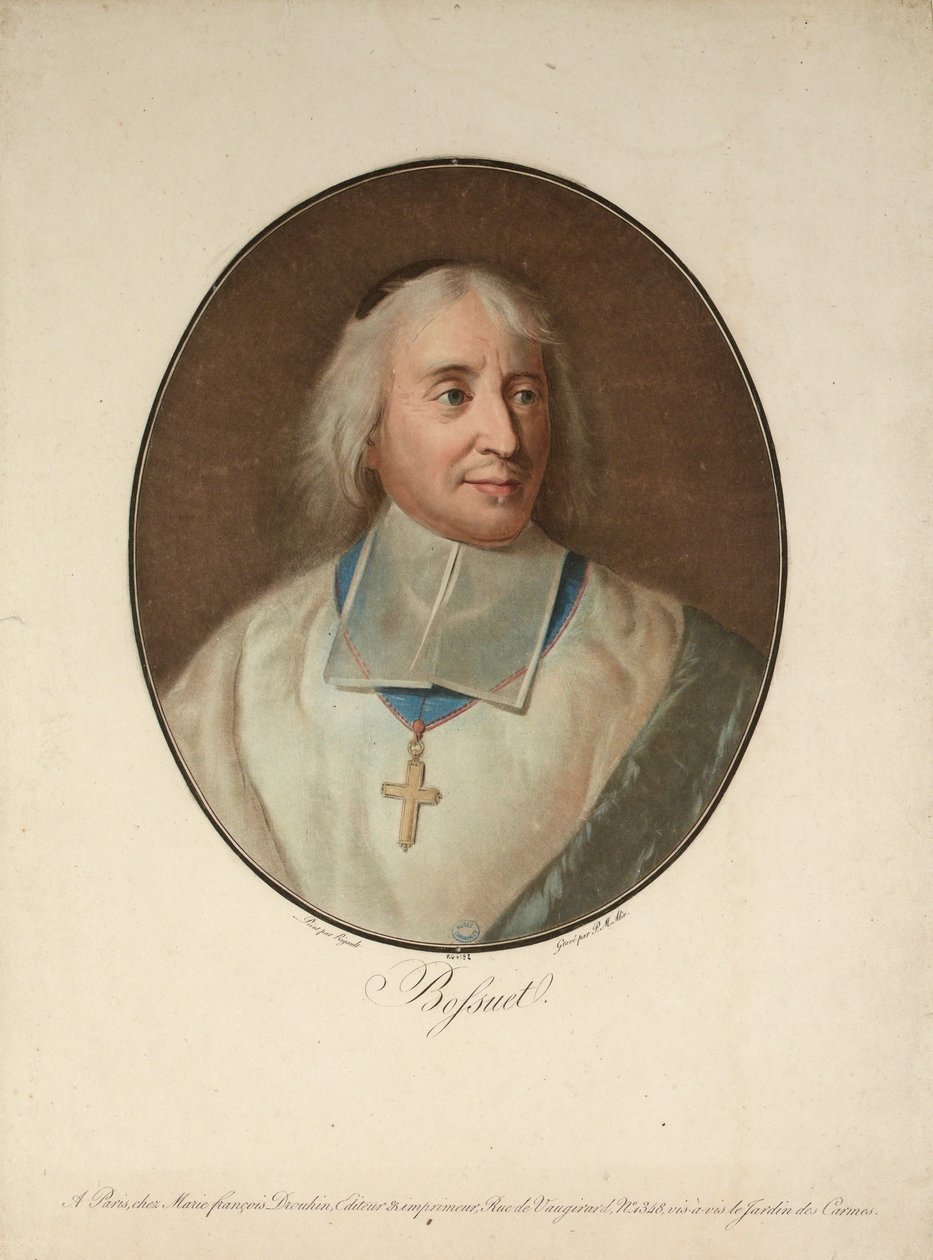 Jacques-Bénigne Bossuet portréja 1627-1704, c. 1795. alkotó: Pierre Michel Alix