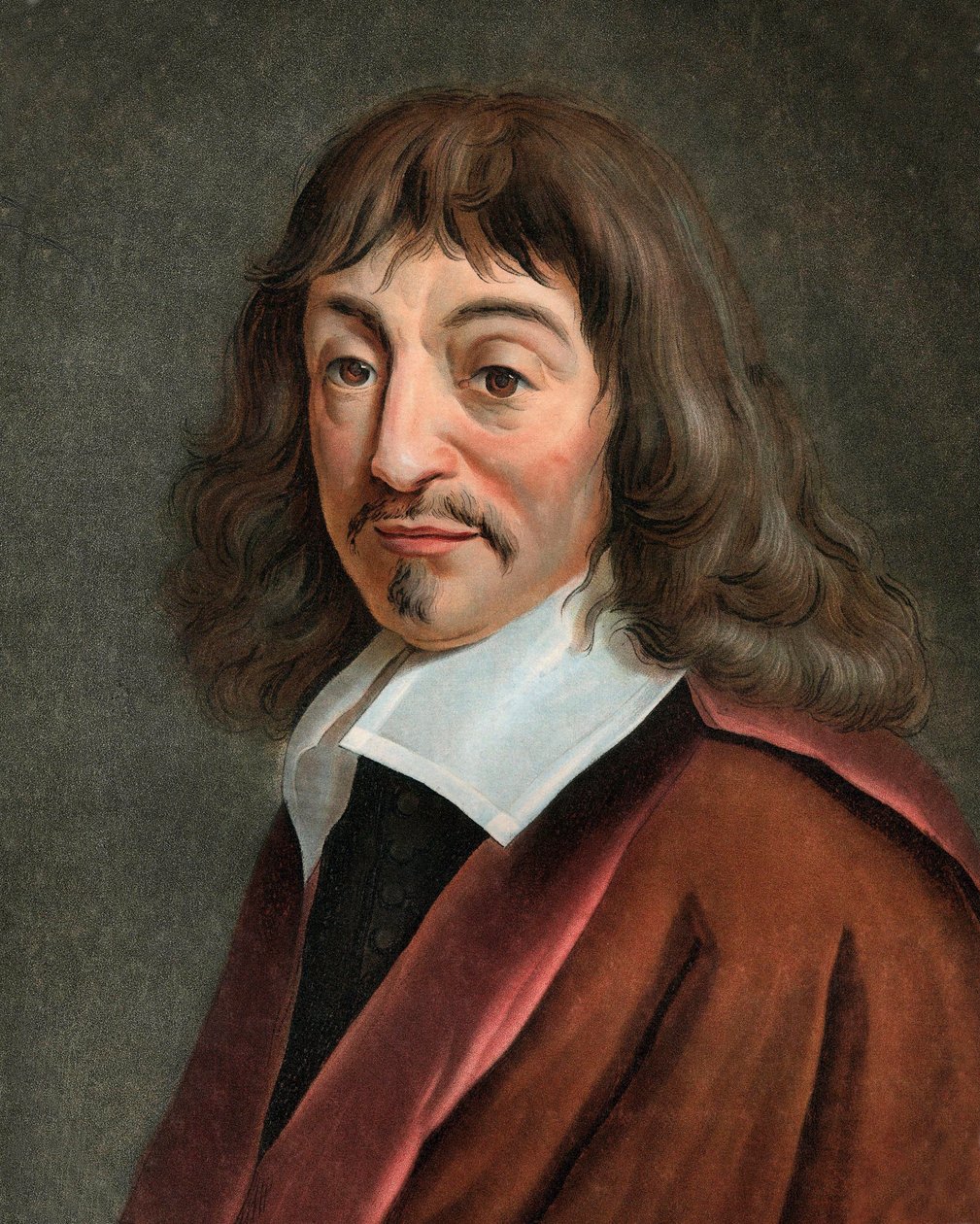Rene Descartes portréja alkotó: Pierre Michel Alix