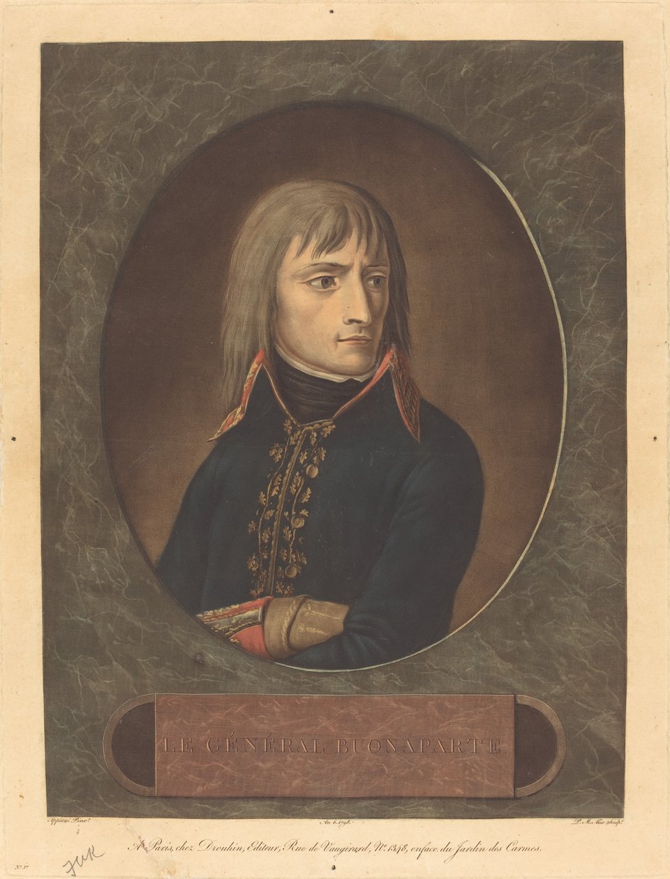 Napóleon, mint az olasz hadsereg tábornoka alkotó: Pierre Michel Alix, Andrea Appiani