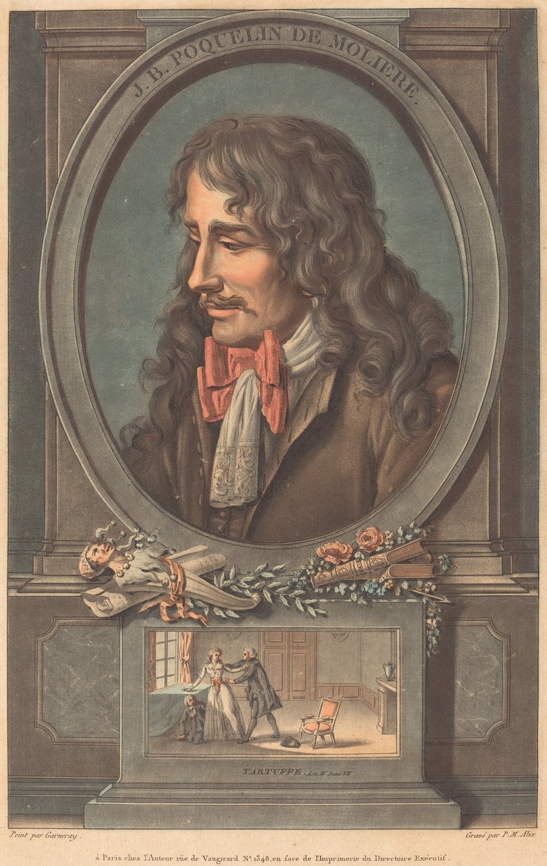 J.B. PO Cholind Moliere alkotó: Pierre Michel Alix after Jean François Garnerey