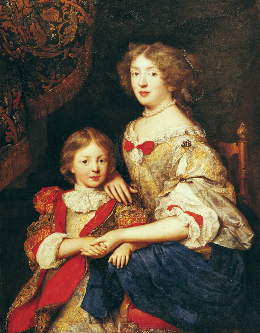 Egy nő és a fia alkotó: Pierre Mignard