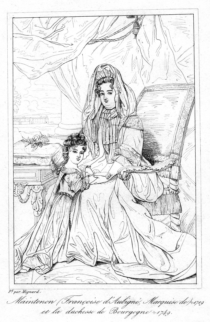 Françoise dAubigné és Bourgogne hercegnője. alkotó: Pierre Mignard