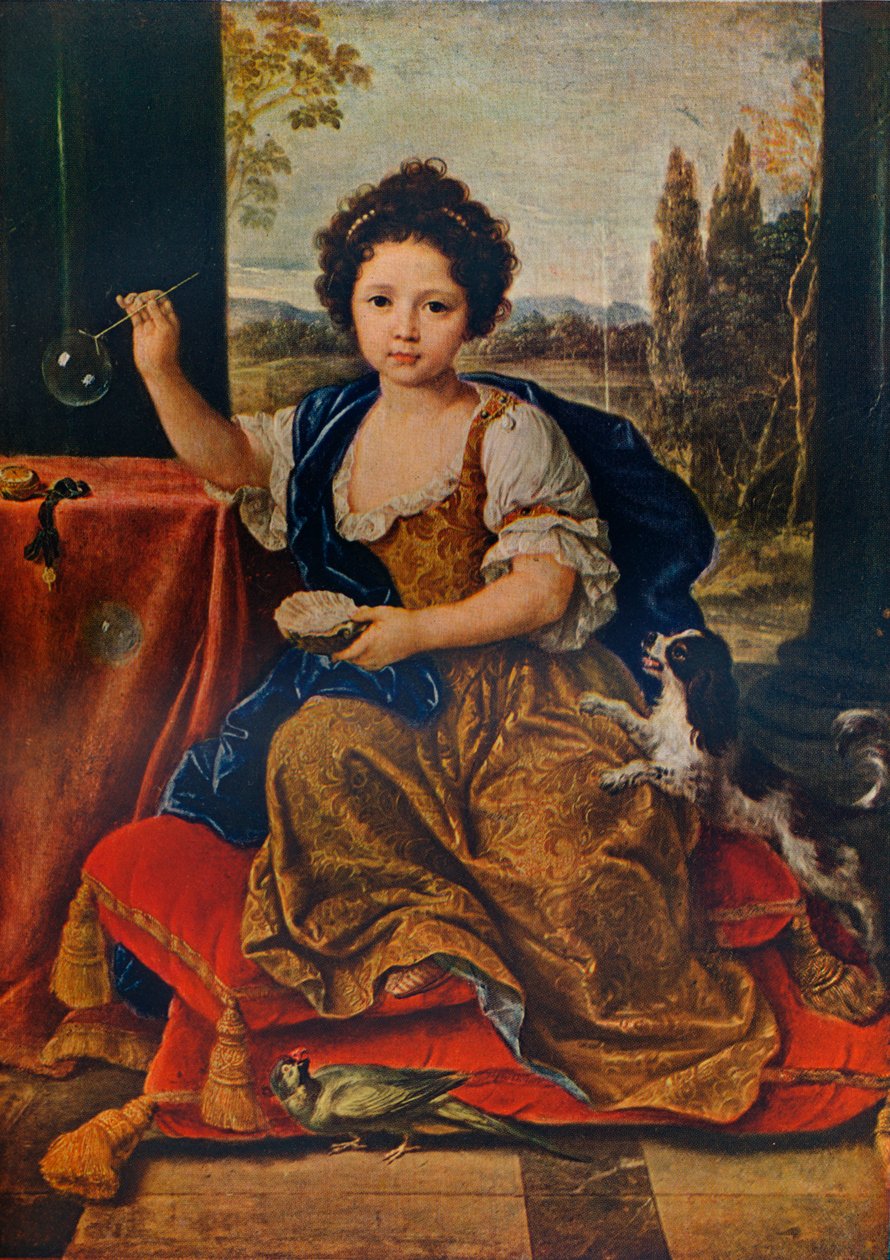 Louise Marie Anne de Bourbon, 1674-1681, XIV. Lajos törvénytelen lánya, 1680, 1911 alkotó: Pierre Mignard