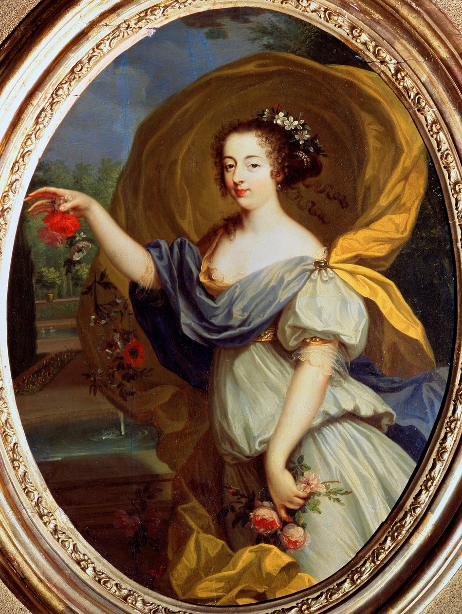 De la Valliere hercegnő portréja, mint Flóra, 17. század. alkotó: Pierre Mignard