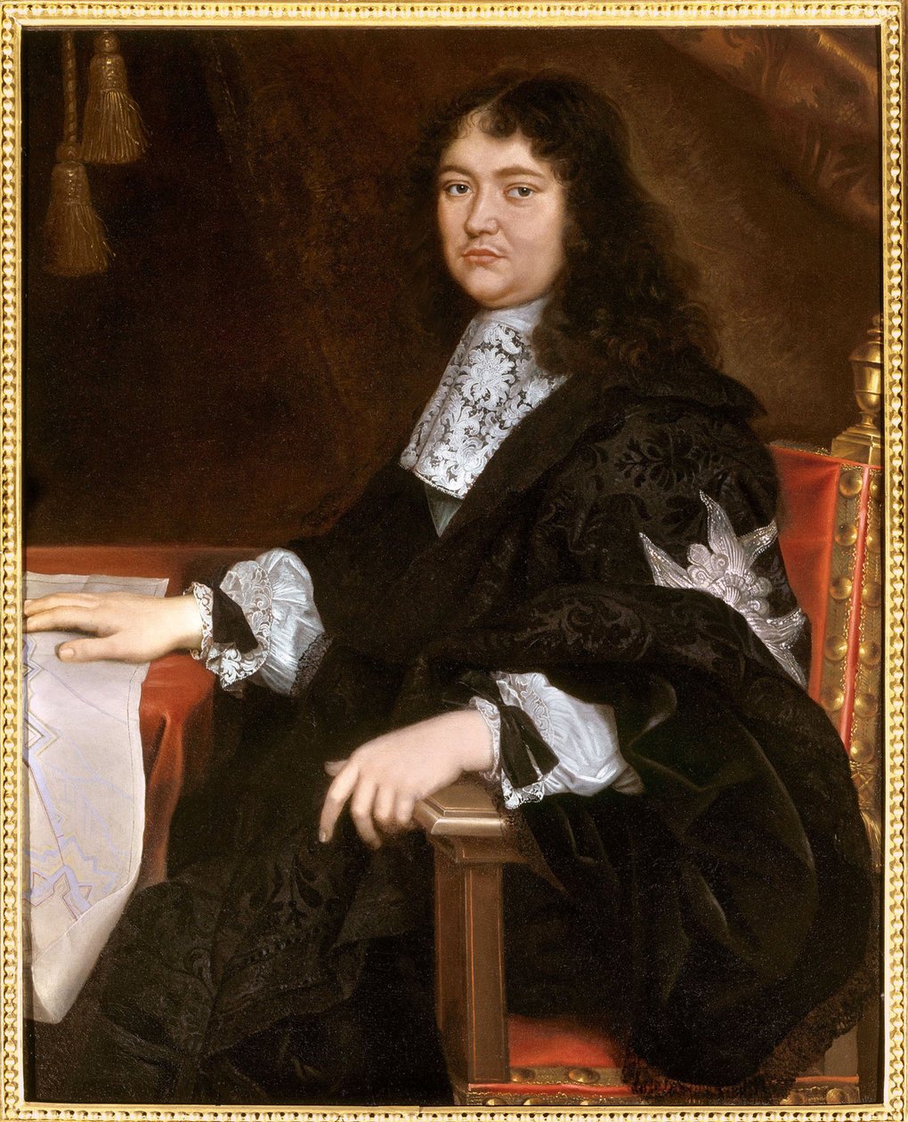 François Michel Le Tellier portréja, de Louvois márki 1641-1691, XVII. század második fele alkotó: Pierre Mignard