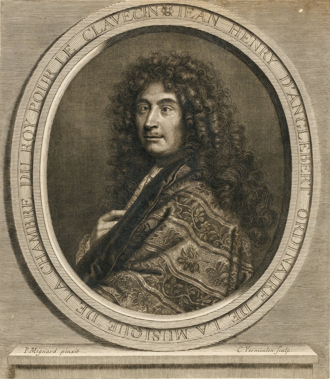 Jean-Henri dAnglebert zeneszerző portréja 1629-1691, 1689 alkotó: Pierre Mignard