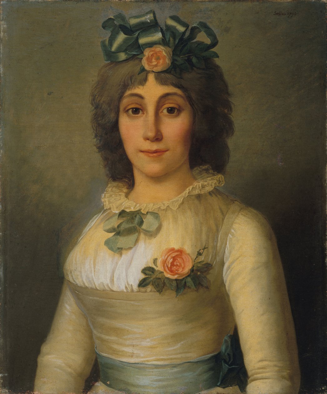 Anne-Josèphe Théroigne de Méricourt portréja 1762-1817, 1793. alkotó: Pierre Nicolas Selles