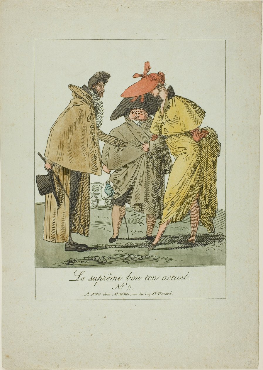 Második tányér a The Supreme Current Fashionból alkotó: Pierre Nolasque Bergeret