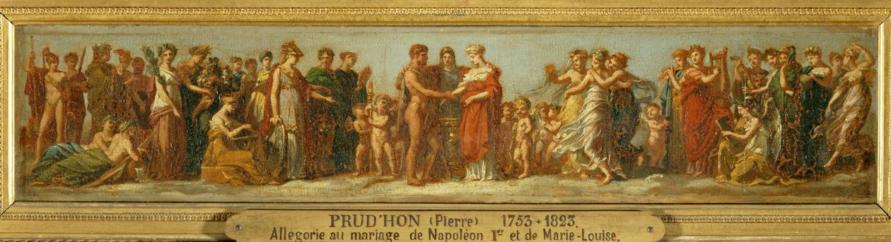Noces de Hebe et Hercule, I. Napóleon és Marie Louise házasságával kapcsolatos allegória ... alkotó: Pierre Paul (attr. to) Prud